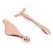 2 pieces of facial scooter massage bars facial scooter massager T-shaped facial massage set cooling metal face massage tools Beauty Skin Rollifts Eyes Reduce Schwellun