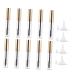 Didiseaon 10pcs Refillable Bottles DIY Mascara Empty Mascara Tube with Eyelash Wand Cosmetic Growth Fluid 1 g (Pack of 1) Golden