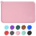 Juqiboom Silicone Waterproof Dog Cat Pet Feeding Mats, Non Slip, Easy Clean Pet Dog Cat Bowl Mats Placemat 18.5" x 11.5" Pink