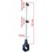 Brocraft Boat Rail Mount Flag Pole - No Drilling Required | Fits 7/8 to 1-1/4 Round Rails - Buy Online on GoSupps.com