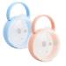 Pinsheng baby pacifier box 2 pieces baby portable pacifier box with portable handle baby pacifier holder storage box dummy container for infants babies and toddlers