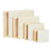 Set of 8 Unfinished Wood Canvas Boards for Painting  Wooden Panels for Crafts  DIY Signs in 4 Sizes