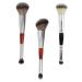 SOESFOUFU 3pcs Double-ended Makeup Brush Blush Brush Double-head Brush Hair Bubbles for Wooden Handle