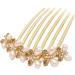 Hair Combs Slides Hair Comb Clips for Women Hair Piece Pins with Pearl Rhinestones Hair Accessory - Buy Online on GoSupps.com