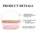 AEIOU Bamboo Back Scrubber & Soft Body Brush for Shower - Pink | Cellulite Treatment & Lymphatic Drainage - Buy Online on GoSupps.com