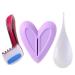 3pcs Heart Shape Bikini Shaving Stencil Set - Sexy Female Pubic Hair Razor for Intimate Shaping | Perfect Size Tool - Buy Online on GoSupps.com
