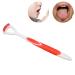 Buy Tongue Scraper & Brush for Bad Breath | Effective Oral Care for Adults & Kids - Red - Buy Online on GoSupps.com