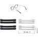 WILLWA 16 Pairs Non-Slip Round Silicone Eyeglass Holders - Black Nose Pads & Ear Hooks for Comfort & Security | International Shipping Available - Buy Online on GoSupps.com