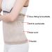 Unisex Cashmere Waistband Back Brace & Lumbar Support - Slim Waist Trimmer for Pain Relief & Recovery | X-Large Beige - Buy Online on GoSupps.com
