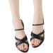 Buy XTZYGLFD Summer Sandals for Women - Fashionable Cotton Linen Zipper Slippers | Beach Stiletto Sandals in Black | UK Size 6 - Buy Online on GoSupps.com