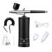 Nail Oxygen Injector Mini Air Compressor Kit Paint Sprayer pour Art Tattoo Craft Cake Nano Fog Mist Black