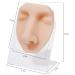 Soft Silicone Face Model with Stand for Professional Suture, Piercing, and Acupuncture Practice - Buy Online on GoSupps.com