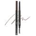 BBIA Last Auto Eyebrow Pencil 5 Colors No Sebum Brow Definer Retractable Pencil with Dual-Sided Brush Waterproof Longlasting Shape & Define & Fill Eye Brow Vegan Korean Makeup (02 DARK BROWN R)