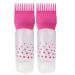 Frcolor 2 pieces root care comb Applicator bottle for hair dye color coloring scalp treatment Essential hair coloring applianter Applicator Rosa