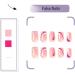 24 PCS French Tips Press on Nails Medium Length Glossy Pink White False Nails - Full Cover Design for Women, Girls, Party & Salon - Buy Online on GoSupps.com