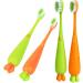 Minkissy 16 STK Carrot Toothbrush for Toddlers - Travel & Daily Oral Care Massage Brush - Buy Online on GoSupps.com