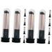 minkissy 12 Pcs Lip Brush Lip Balm Applicator Makeup Brush Lipstick Applicators Lipstick Brush Women Makeup Tools Lip Gloss Applicators Miss Aluminum Tube Portable Small Brush 10.00X1.50X1.40CMx2pcs Blackx2pcs