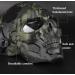 Skull Horror Helmet Mask - Full Face Airsoft Mask with Goggles for Halloween & Paintball Games - Buy Online on GoSupps.com