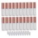 Lip gloss tube lip gloss tube empty lip gloss container refill tube container for lipstick balm/cosmetic samples DIY cosmetics (rose) 20 pieces