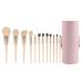 DFHBFG 12 Piece Makeup Brush Set Soft Animal Hair Corn Silk Eye Shadow Powder Powder Blusher Concealer Brush 185mm Black-jojo&apos s Bizarre Adventure1