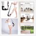 EOM Yoga Stretch Strap Leg Stretcher - Foot Stretching Belt with Loops for Rehabilitation & Gymnastics - Black - Buy Online on GoSupps.com