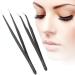 Stainless Steel Eyelashes Grafting Tweezers Makeup Tweezers Tool for Eyelashes Extension Nail Art Decoration for Professional Salon or Home Use(3#) - Buy Online on GoSupps.com