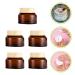 Lurrose 5-St Cosmetic Bottle Set | Glass Lotion & Cream Containers for Travel | Empty Makeup & Eye Cream Jars - Buy Online on GoSupps.com