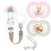 MAM Original "Skin Soft" silicone pacifier 16+ Girl // set of 2 // incl. sterilized transport box // incl. MAM Clip it! NEW washable