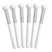 MAGICLULU 6 Pcs Sponge Concealer Brush Eye Shadow Brush Sponges Blending Brush Bronzer Makeup Brush Synthetic Makeup Brushes Lipstick Brush Travel White Wooden Handle Face Brush Round Head