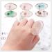 LOUMMRCY Nail Art Palette Rings - Pink Manicure Tools for Creative Nail Art & Color Mixing - Buy Online on GoSupps.com