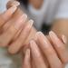 CoolNail Glossy White French Press False Nails - Extra Long Coffin Ballerina UV Gel, 24pcs with Adhesive Tapes - Buy Online on GoSupps.com