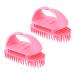 Tovinanna 2 pieces B rste Abs Haarkamm Men Shampoo Massage device thin hair brush Miss hairbrush massage shampoo hair clean aldult massage bums for women shampoo shampoo kamm 10.5x7x5.5cm pink pink