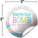 Valentine's Day Hot Cocoa Bomb Sticker Labels - Set of 40 2 Circle Stickers by AmandaCreation - Buy Online on GoSupps.com