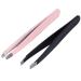 Eybrow tweezers tweezers eyebrow tweezers 2 pieces/set make -up beauty tool stainless steel eyebrow tweezers face hair removal clips for home use and beauty salon