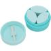 Leakproof Silicone Cream Jars Travel Set with Sealed Lids Spoon for Toiletries Refillable Containers for Hair Clips Pills - Blue - Buy Online on GoSupps.com