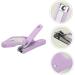 Ipetboom 1pc Nail Clippers Portable Nail Cutters Cat Claw Trimmer Small Dog Nail Puppy Nail Cuticle Clippers Toenails Clippers Toenail Clipper Magnifier Purple Child Led Stainless Steel Purple 15*4.5*1.6cm - Buy Online on GoSupps.com