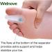 Welnove Gel Toe Separators for Bunions and Overlapping Toes - 8 Pack Medium Size - Silicone Toe Spacers for Pain Relief and Bunion Correction - Men and Women - Buy Online on GoSupps.com