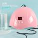 COSCELIA UV LED Nail Lamp 36W | Portable Gel Nail Dryer with Timer | Professional Nail Hardening Lamp (Pink) - Buy Online on GoSupps.com