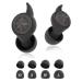 Ear Plugs for Sleeping Noise Cancelling  30dB Noise Reduction Isolating Earplugs Washable Soft Silicone Sound Blocking Ear Plug for Sleep  Work  Shooting  Reusable 2 Pairs with 8 Ear Tips (Black)