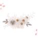 DOITOOL Hair Accessories Tiara Pearl Side Hair Comb Wedding Headwear Wedding Hair Flowers Cloth Hair Comb Wedding Hair Comb Bridal Side Combs Headgear Bride Gauze - Buy Online on GoSupps.com