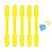 Genelion 10pcs Mask Extender Adjustable Anti-slip Mask Extension Hook Ear Protector Yellow Buckle Strap Ear Grip For Adults Kids