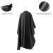 Professional Barber Cape Set - Snap Closure, Water Resistant Nylon - 59x47 inches - Black (2 Pcs) - Buy Online on GoSupps.com