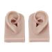 Soft Silicone Piercing Practice Ear Model 1 Pair - Dark Skin Colour - Hospital-grade for Adults - Buy Online on GoSupps.com