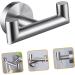 Alipis 3pcs Coat Hook Hooks for Hanging Towels Stainless Steel Double Hand Towel Hanger for Wall Bathrobe 9.8x5.8cmx3pcs Silverx3pcs - Buy Online on GoSupps.com
