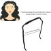 2PC Curly Hair Headbands Curly Fashion Hair Hoop Hairbands Invisible Hairstyle Blending Hair Hoop Hairband FixingHoop Fit Like Sunglasses - Buy Online on GoSupps.com
