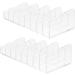 Ciieeo Acrylic Organiser 10 pcs Plastic Blush Divided Eyeshadow Countertop for Clear Bathroom Display Eye Wallet Stand 17.2X8.5X5.3CMx5pcs Transparentx5pcs - Buy Online on GoSupps.com