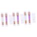 minkissy 6 Pcs Nail Stamp Nail Art Stamper Tool Nail Polish Transfer Stamper Silicone Nail Seal Silicone Nail Tools Nail Salon Stamp Stamping Nail Tool Purple Silica Gel Die With Diamond 11.5X2X2CMx3pcs Purple Transparent Colorx3pcs