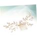 Ipetboom Wedding Headpiece Wedding Hair Comb Crystal Hair Accessories Pearl Hair Clip Gold Hair Comb Pearl Wedding Hair Accessories Pearl Hair Comb Tiara Wedding Dress Headband Bride - Buy Online on GoSupps.com