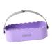 MagiDeal 3 in 1 Makeup Brush Cleaner Bowl Hanging Basket Portable Storage Multifunctional Brushes Cleaning Tool for Salon Bathroom Men violet