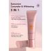3 in 1 whitening sunscreen foundation concealer sunscreen foundation moisturizing foundation natural face sunscreen concealer foundation - Buy Online on GoSupps.com